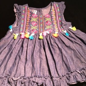 Kids Headquarters Multicolor Embroidered Blouse